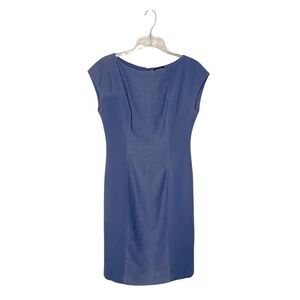WORTH PERIWINKLE CAP SLEEVE SHEATH DRESS SZ 8